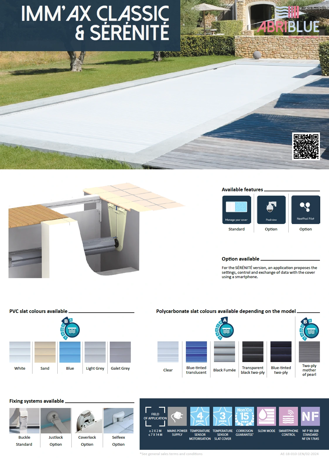 Learn more about submerged IMM'AX pool cover for skimmer poolsg